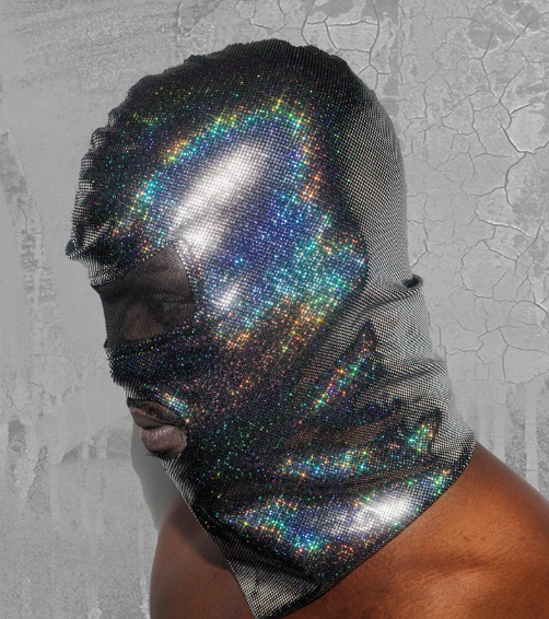 Holographic Glitter 2-Hole Full-Face Mask 110