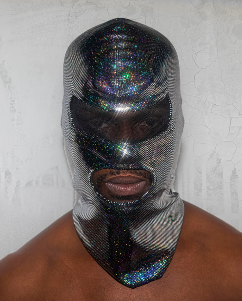 Holographic Glitter 2-Hole Full-Face Mask 110