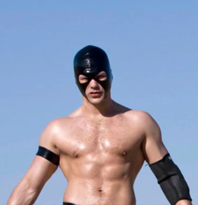 High-Gloss Latex 2-Hole Full-Face  Mask 113