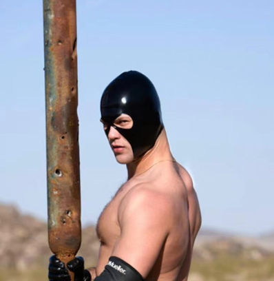 High-Gloss Latex 2-Hole Full-Face  Mask 113