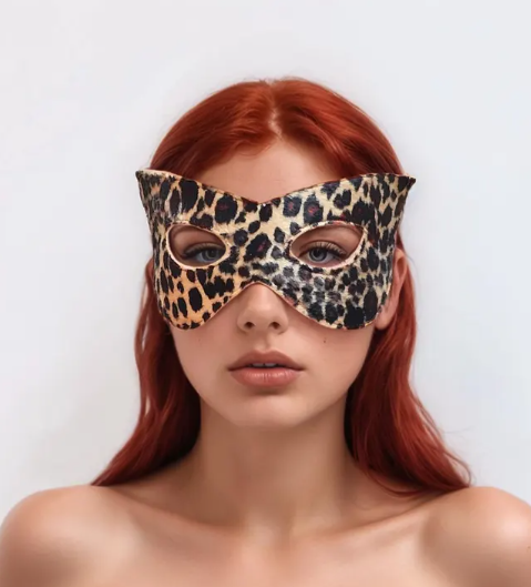 Minimalist Leopard Print Half-Mask 116