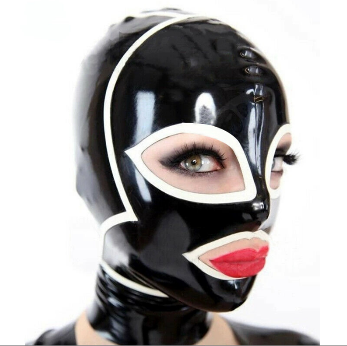 High-Gloss Latex 2-Hole Full-Face Mask 120