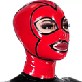 High-Gloss Latex 2-Hole Full-Face Mask 123