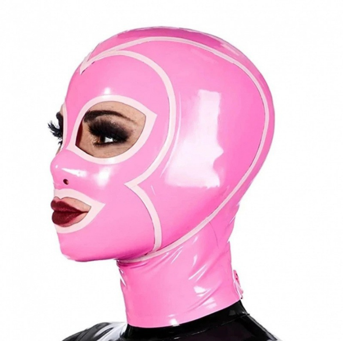 High-Gloss Latex 2-Hole Full-Face Mask 123