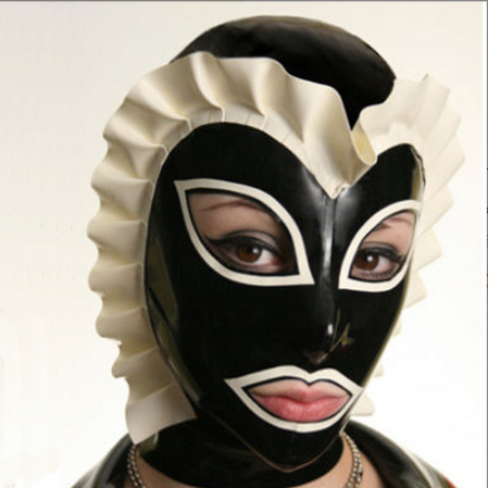 Latex Ruffled Full-Face Mask 124