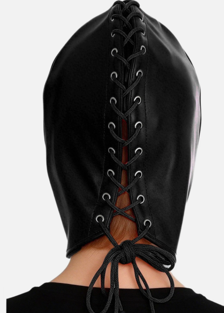 Hooded Leather Full-Face Mask 127