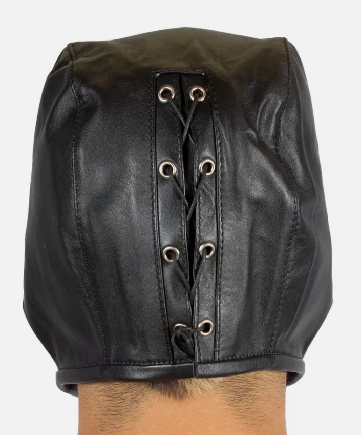 Minimalist Leather Full-Face Mask 128