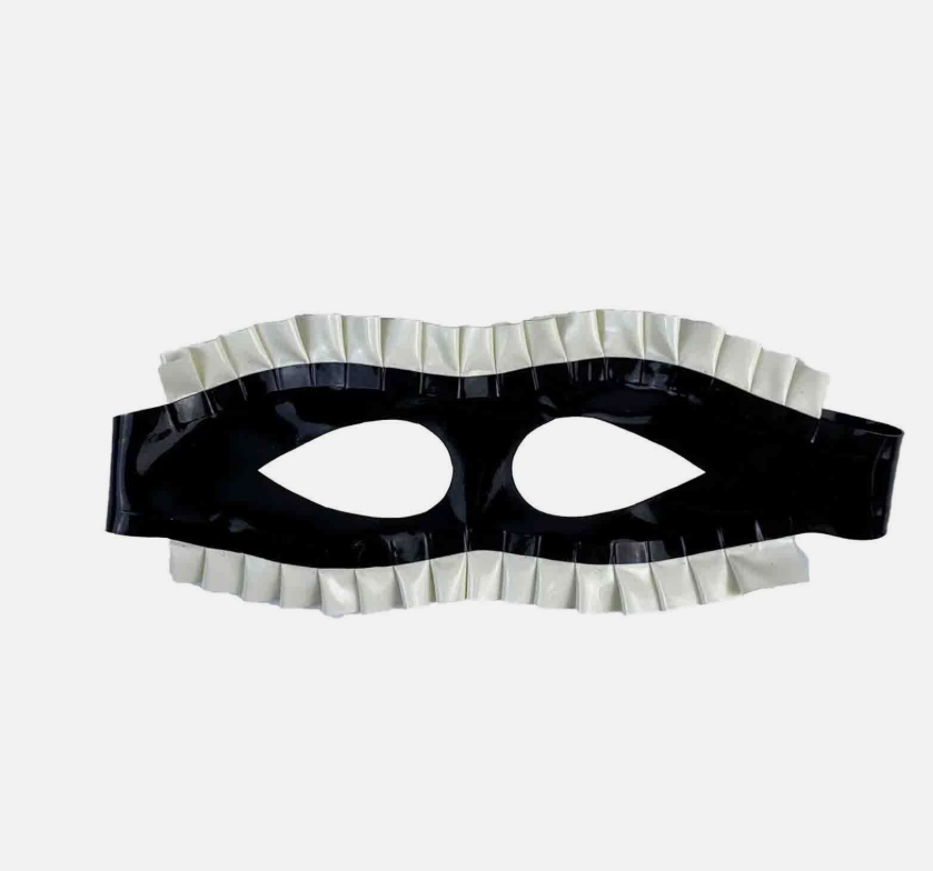 Ruffled Latex Eye Mask 129