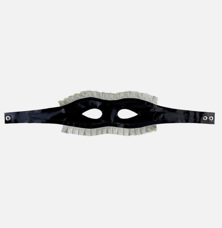 Ruffled Latex Eye Mask 129