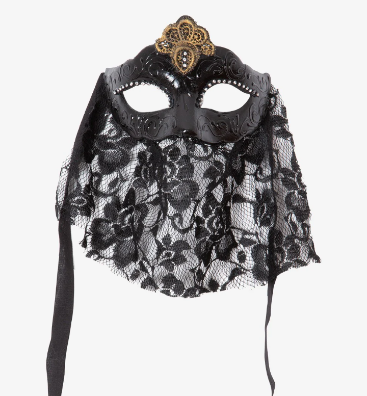 Gothic Lace Veil Masquerade Mask 133