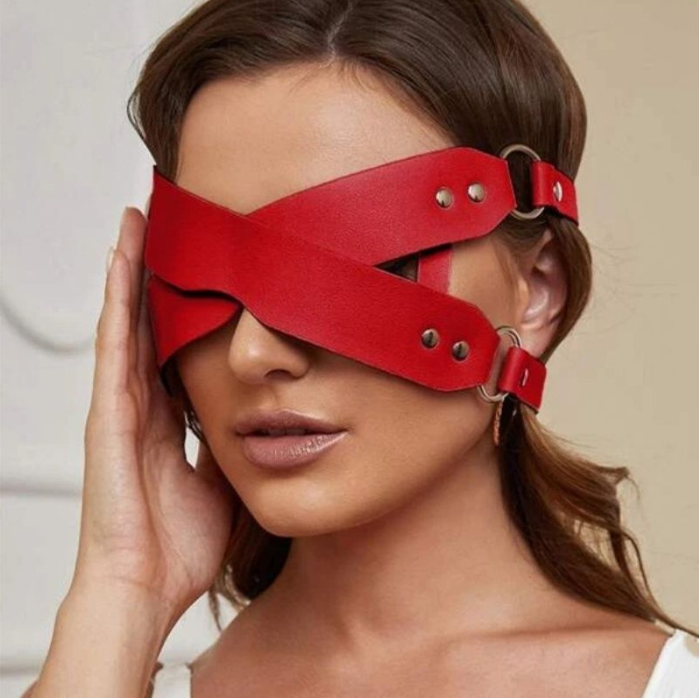 Women PU Leather Blindfold Mask 155