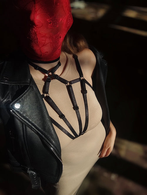 Adjustable Chest Harness Lingerie 1