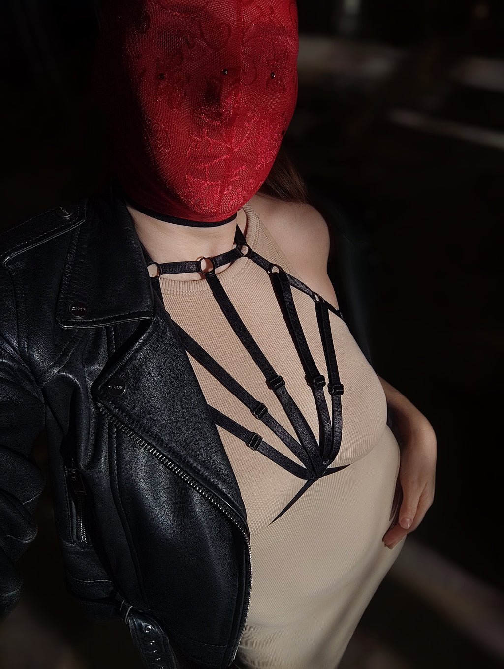 Adjustable Chest Harness Lingerie 3