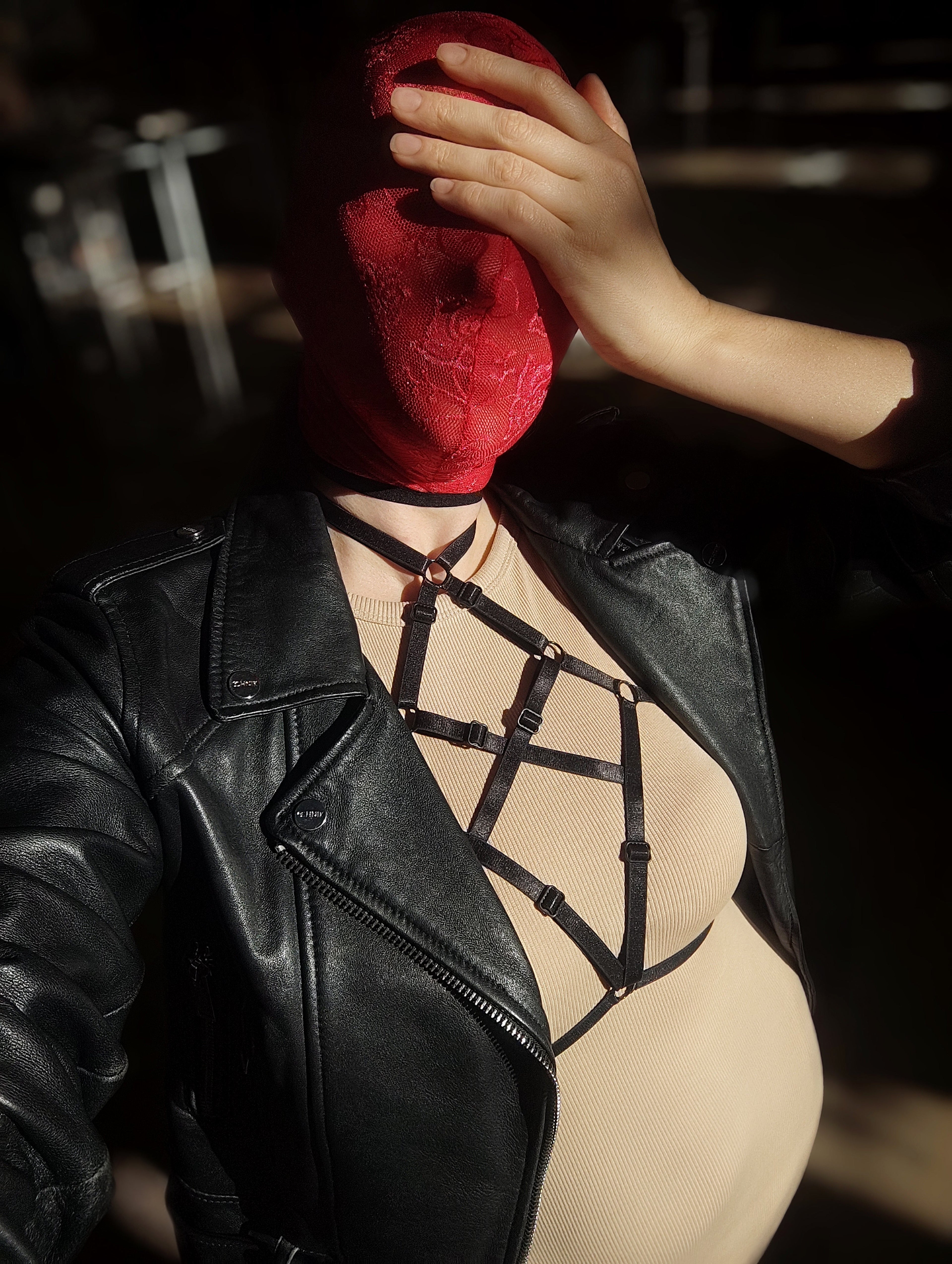 Adjustable Chest Harness Lingerie 2