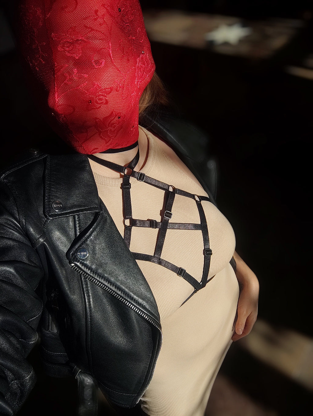 Adjustable Chest Harness Lingerie 2