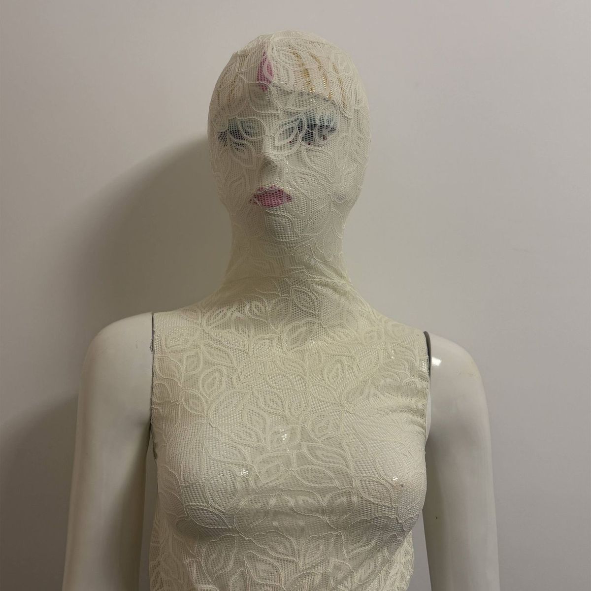 Ivory Lace Full-Cover Bodysuit 84