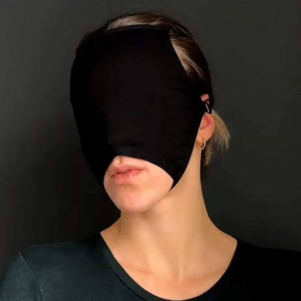 Black Stretch Fabric Eye Mask