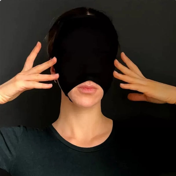Black Stretch Fabric Eye Mask