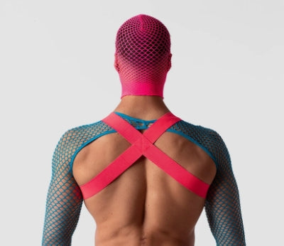 Neon Pink Mesh Full-Face Mask 100