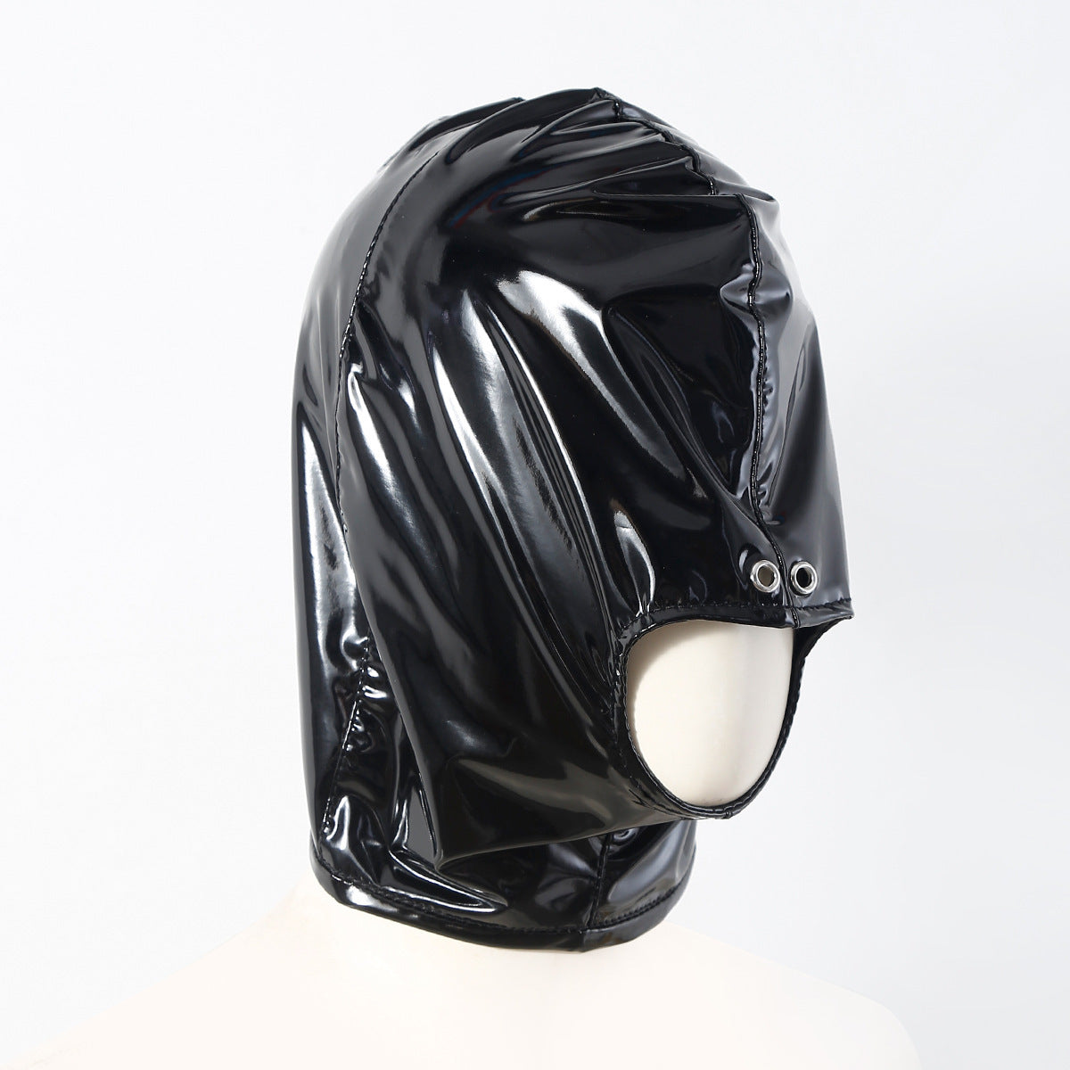 Patent Leather Full-Face Mask 90