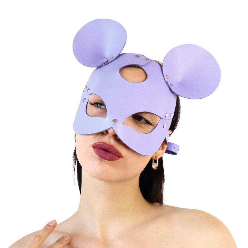 Leather mouse mask (choose color) 148