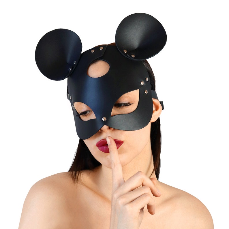 Leather mouse mask (choose color) 148