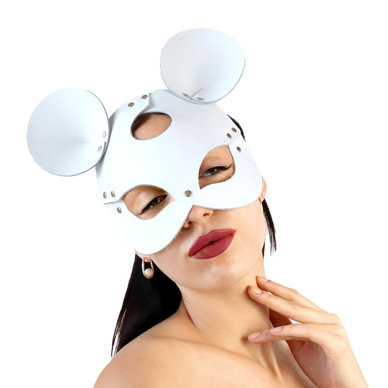Leather mouse mask (choose color) 148