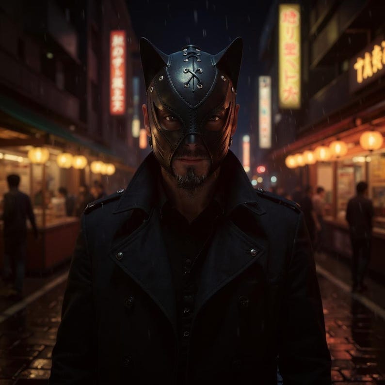 Dusk Hunter Leather Mask 143