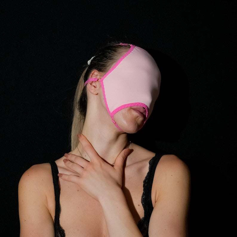 Sheer Pink Blindfold Mask – Playful Intimate Accessory 157