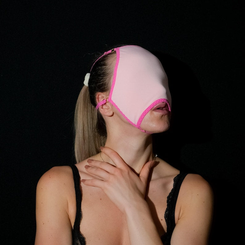 Sheer Pink Blindfold Mask – Playful Intimate Accessory 157