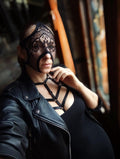 Black Lace Facial Mask - Stylish Floral Lace Accessory