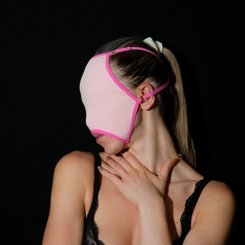 Sheer Pink Blindfold Mask – Playful Intimate Accessory 157