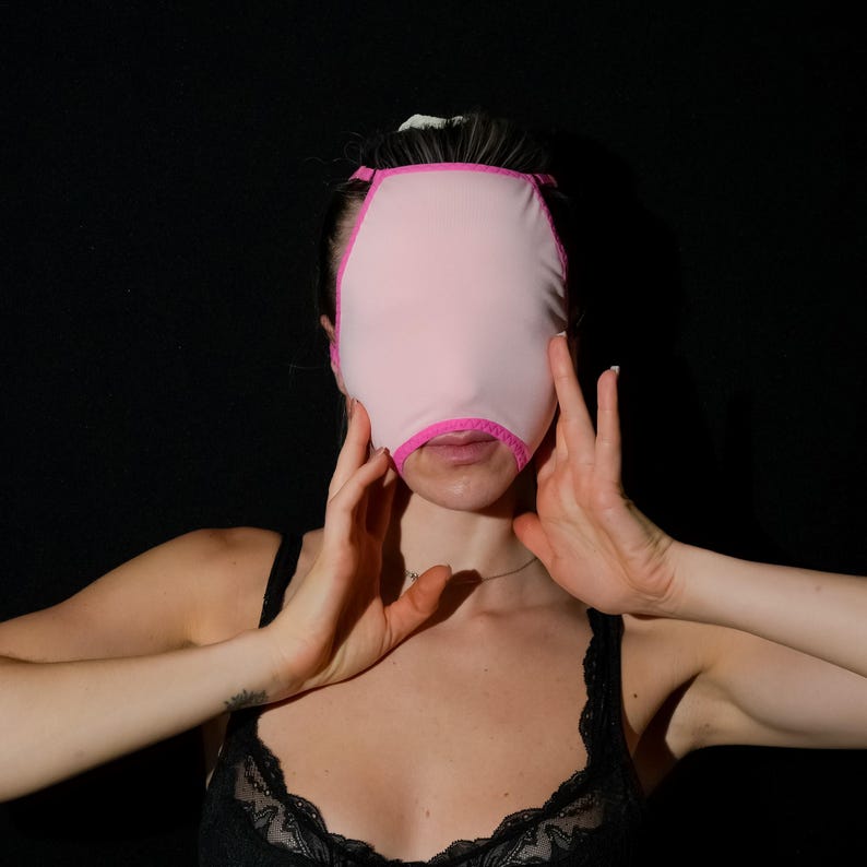 Sheer Pink Blindfold Mask – Playful Intimate Accessory 157