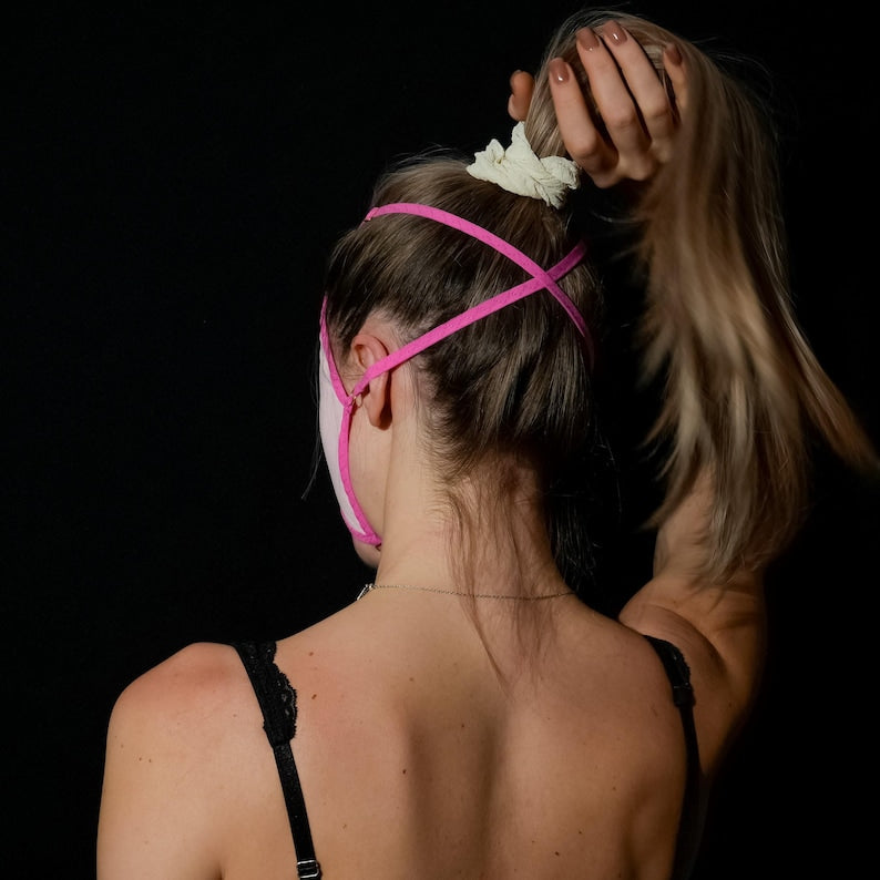 Sheer Pink Blindfold Mask – Playful Intimate Accessory 157