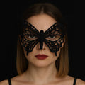 Black Butterfly Lace Mask 150
