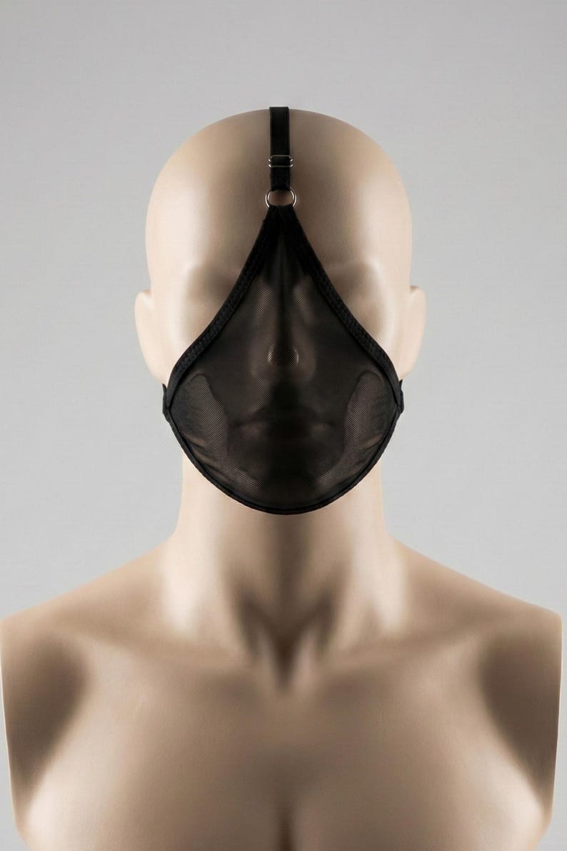Black Mesh Rave Mask  68