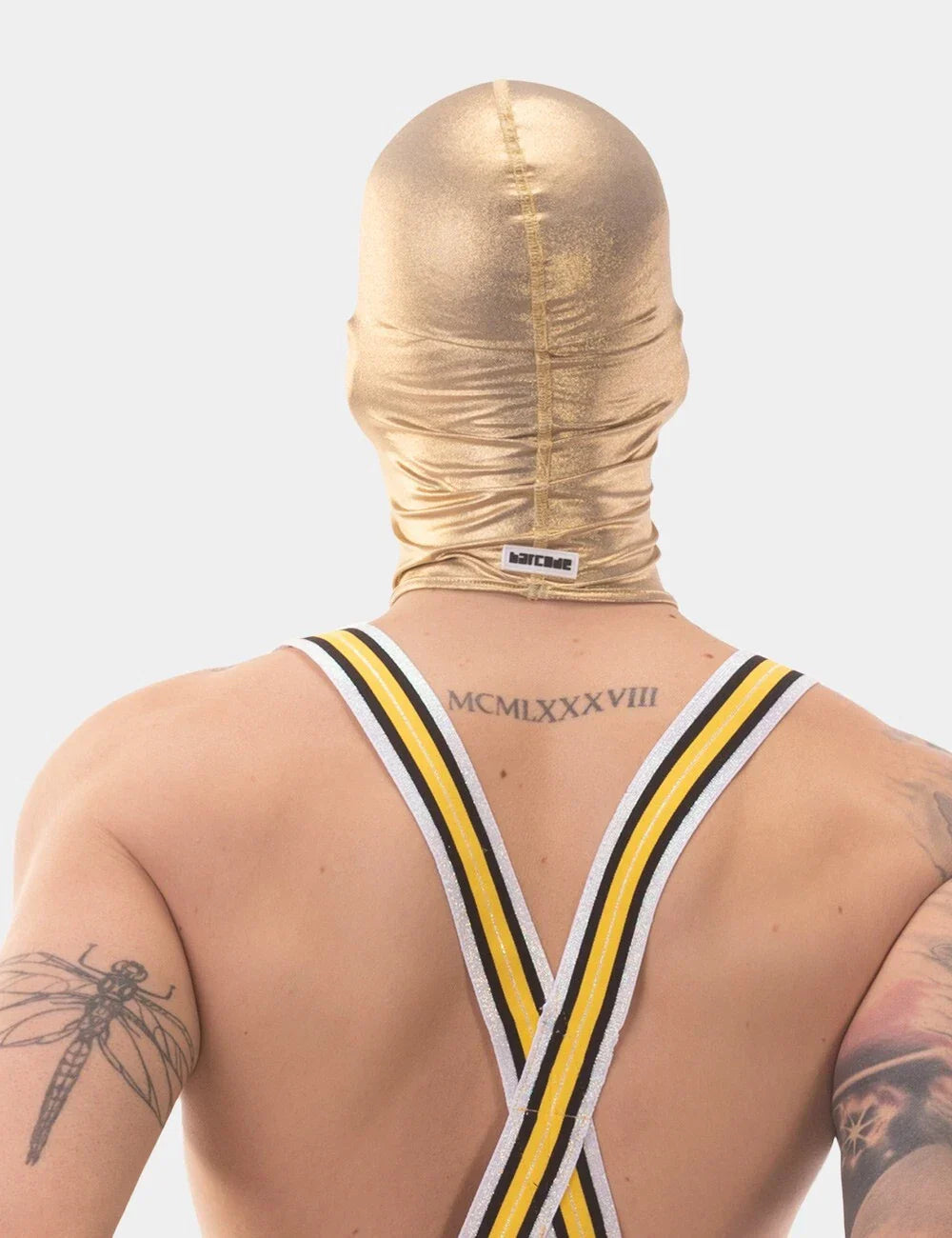 Glossy Mask Hood Cru (Silver & Gold) 101