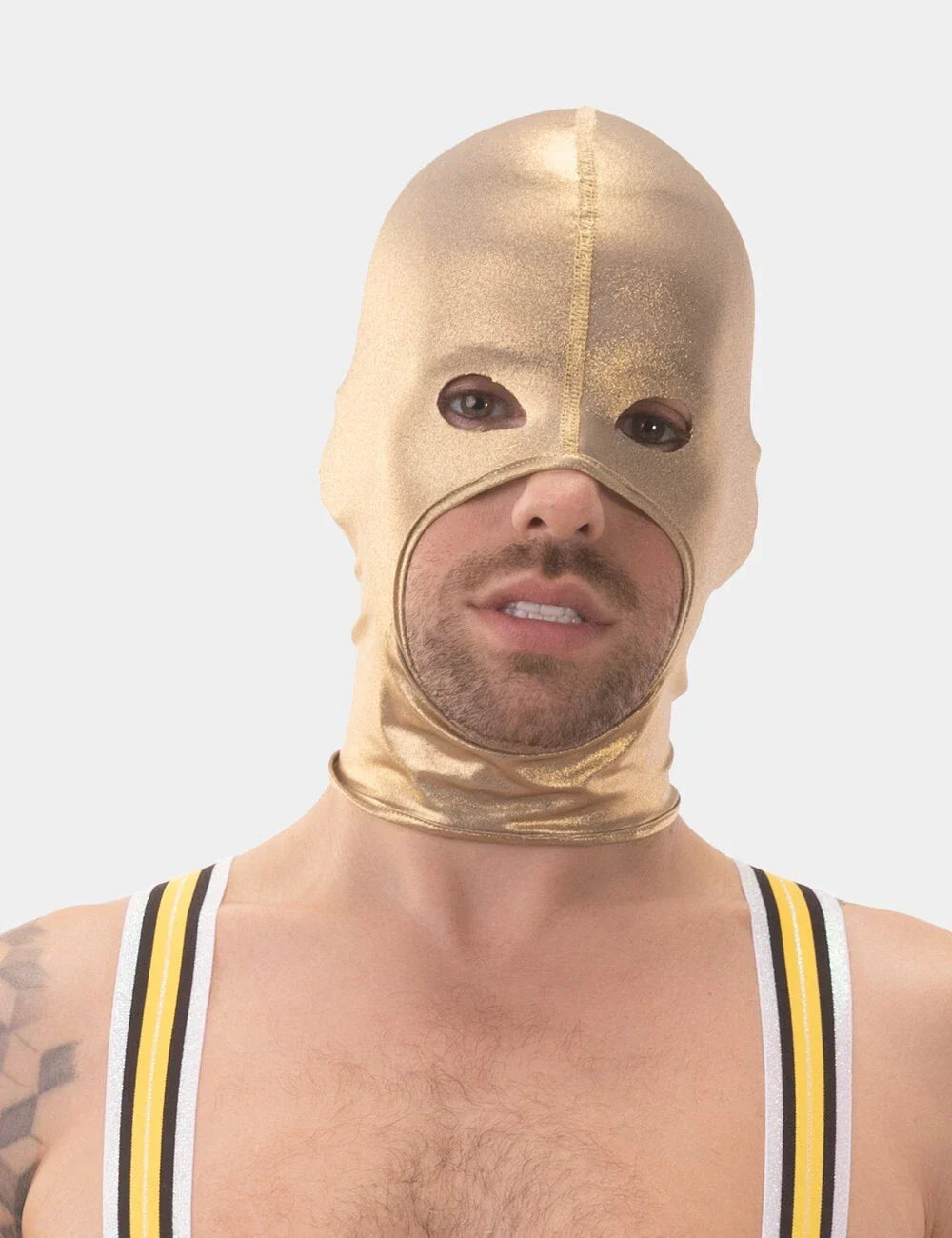 Glossy Mask Hood Cru (Silver & Gold) 101